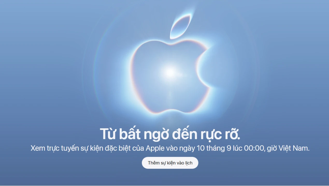 Apple chính thức công bố sự kiện mới với thông điệp “Surprise and shine”